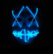 Halloween Horror Slit Mouth And Crosseye LED Plastic Glowing Mask