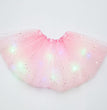 Magical & Luminous  LED Princess Halloween Tutu Skirt Sequins Shiny Skirt