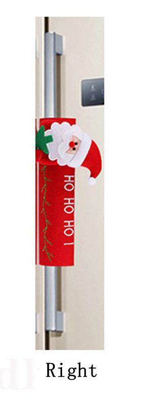 Christmas Ornaments Elderly Snowman Deer Christmas Refrigerator Handle Set