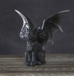 Amazon Halloween Cross-border New Arrival Dark Evil Bat Wings Three-head Cat Resin Crafts Decoration Ornaments