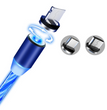 Compatible with Apple, Flowing Ligh Magnetic Streamer Data Line Cable for Iphone Android Typec