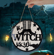 Halloween Wooden Witch Broom Acrylic Hang Decorations