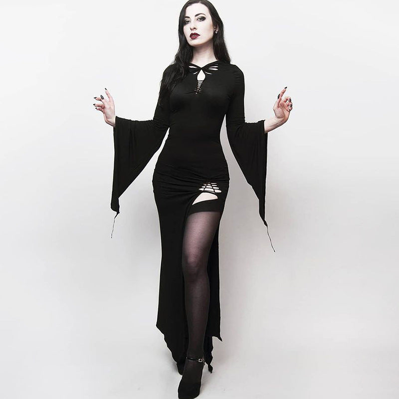 Women's Slim Fit Bag Hip Halloween Dark Skirt