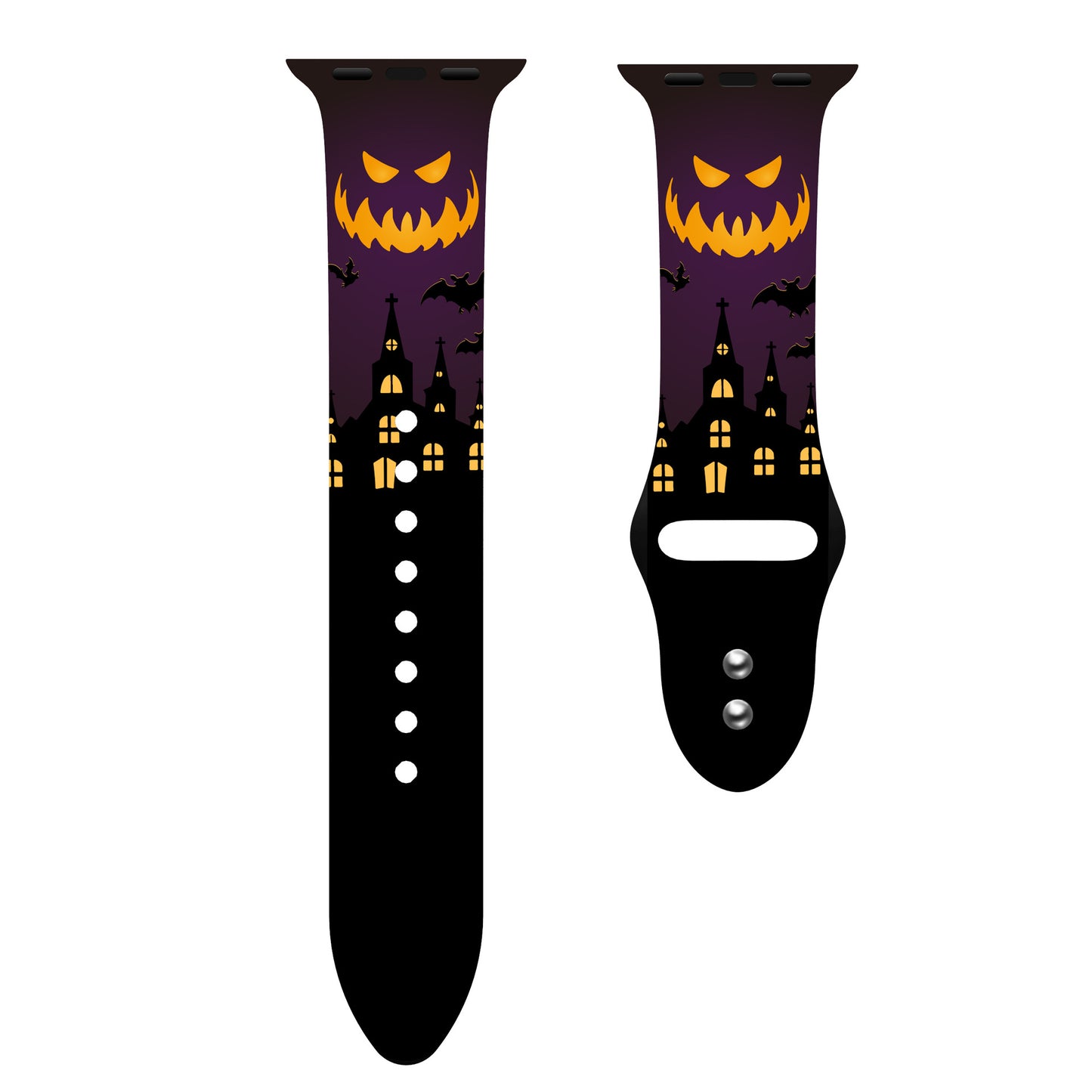 Halloween Series Color Printed Silicone Sports Strap