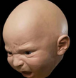 Crying Mask Funny S Y Angry Baby Face Latex Mask Headgear Halloween