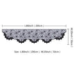Halloween lace fireplace cloth
