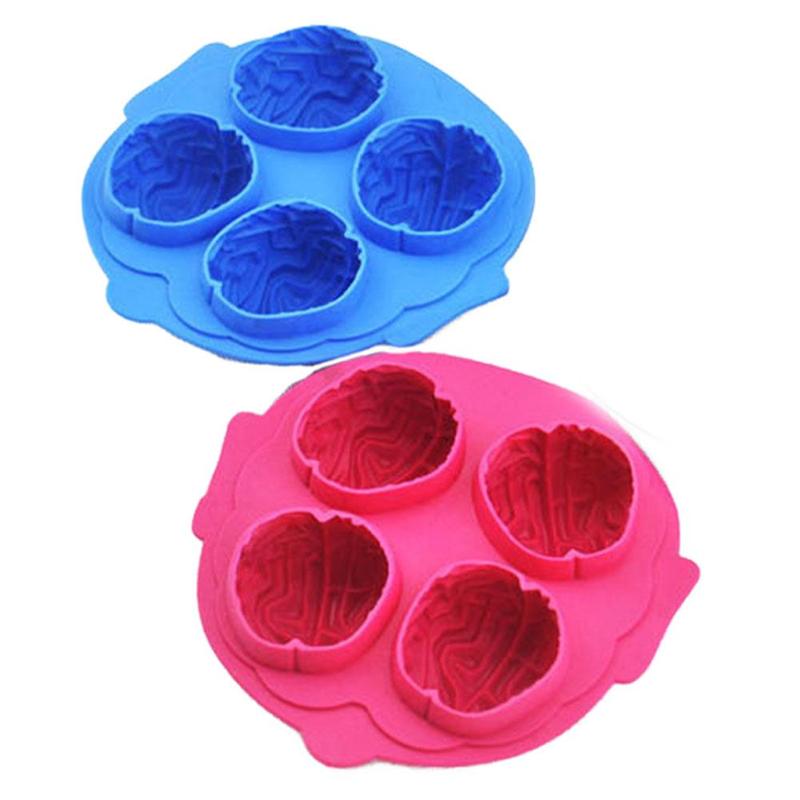 Brain Shape Ice Lattice Mold Halloween Party Supplies Creative Kitchen Ice Mold Halloween Brain Shape Ice Cube Making Tools