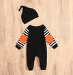 Halloween long - sleeved striped onesie