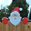 Christmas Themed Fence Garden Top Decoration