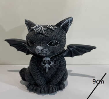 Halloween Magic Cat Resin Crafts Ornaments