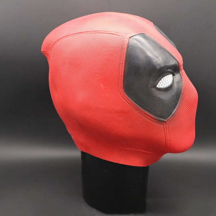 Halloween props waiting for latex headgear