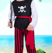 Halloween Cosplay Pirate Skull Boy Costume