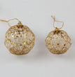 Gold dusted scaly Christmas ball