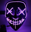Black V Halloween Horror Glowing Mask