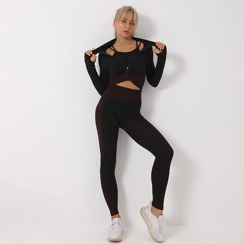 Women's Fashion Seamless Yoga Suit