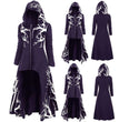 New Halloween Dress Up Cloak Irregular Printed Long-sleeved Jacket