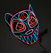 EL cold light glowing mask multicolor wolf head animal modeling game role playing Halloween horror props