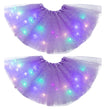 Magical & Luminous  LED Princess Halloween Tutu Skirt Sequins Shiny Skirt