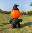 Pumpkin head spooky halloween decoration