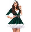 Women Christmas Dress Sexy Santa Claus Hoodie Cosplay Costumes Women Evening Party Clothes Winter Warm Dresses