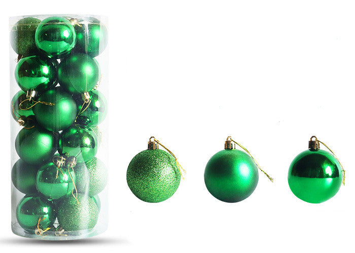 Christmas Decoration Electroplating Plastic Christmas Ball Set