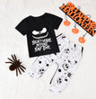 Halloween Black Short Sleeve T-Shirt Trousers