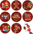 Merry Christmas Christmas Festival Roll Adhesive Sticker