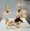 Christmas Scene Decoration With LED Lights Christmas Snowman Ornaments
