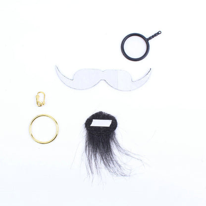 Halloween Decoration Simulation Fake Beard Earrings Beard