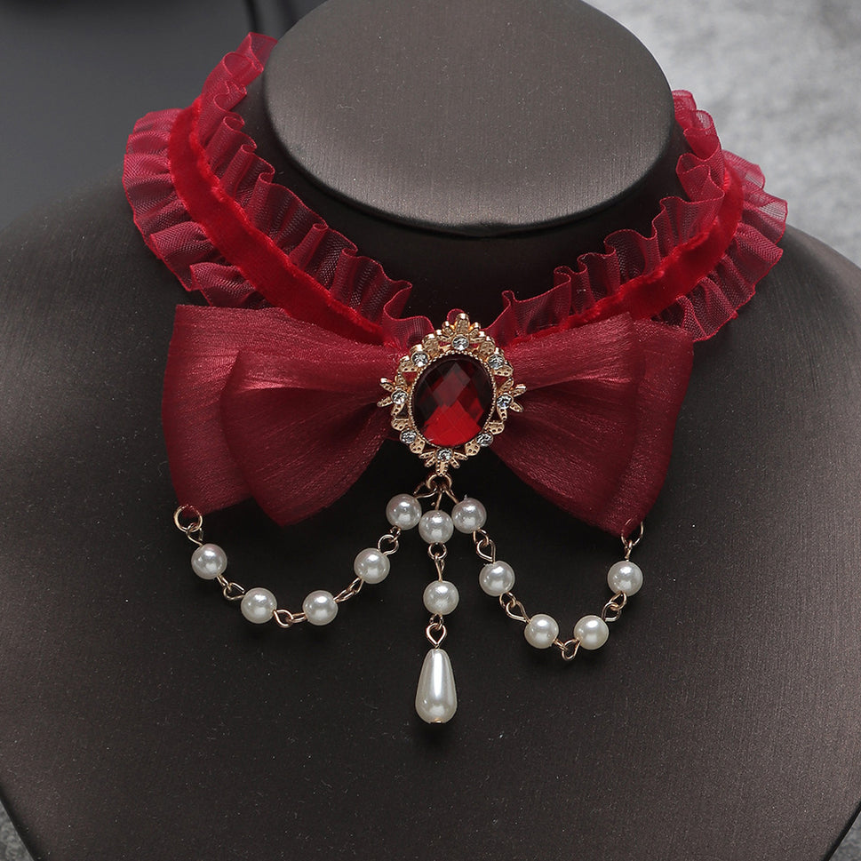European And American Vintage Yarn Halloween Necklace Alloy