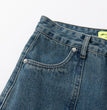 Cargo Pocket Straight-leg Denim Trousers