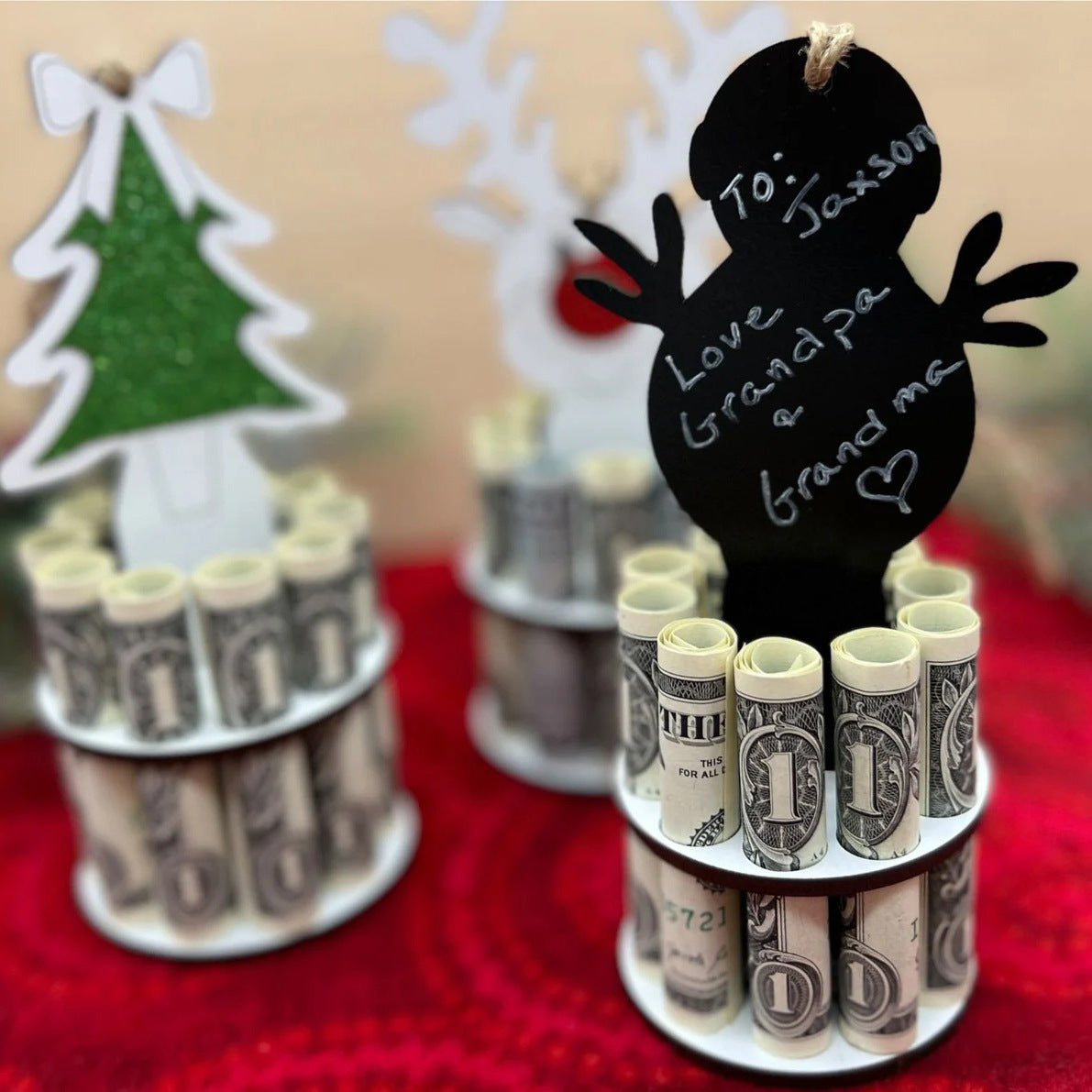 Wooden Christmas Unique Wallet