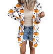 European And American Halloween Theme Printed Coat Small Cardigan Women's Clothing