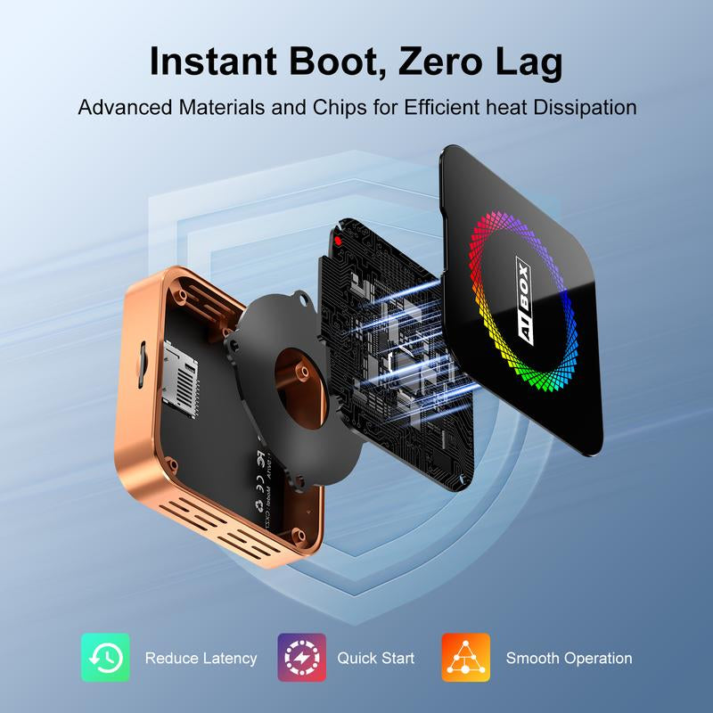 Aimoon Orange Ai Cube Pro Max Wireless Carplay Adapter for Iphone & Android Auto Ai Box with Netflix Youtube Supports TF Card Dongle Plug and Play Easy Setup Carplay Video Entertainment for Ios 10+ and Cars after 2015 Car