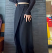 Plus Size Stitching Straight-leg Trousers Women's Autumn Suit Pants