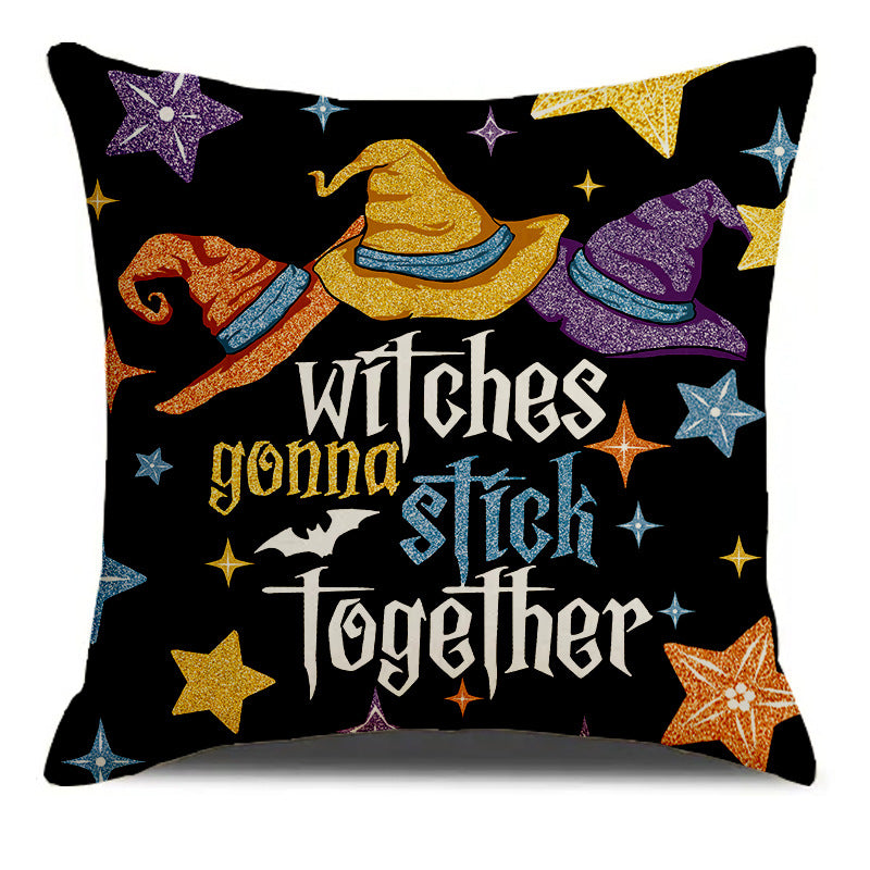 Halloween Printed Home Decoration Sofa Cushion Pillow Cover