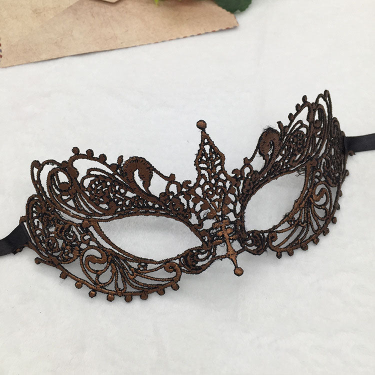 Halloween Half Face Lace Mask Small Pointed