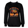 Women's Halloween Crew Neck Long Sleeve Sweatshirt