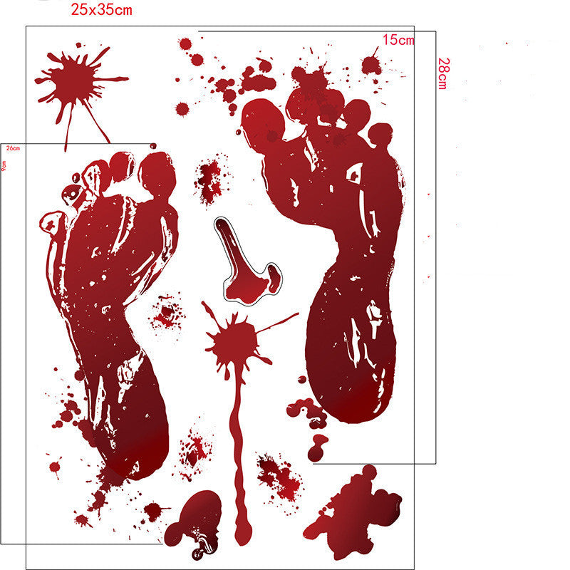Halloween Decoration Bloodmark Wall Sticker Window Sticker