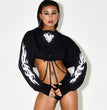 Women's Fashion Halloween Outdoor Reflective Hooded Sweater