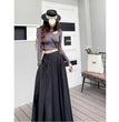 Women's Fashion Casual Retro Low Waist Skirt