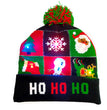 LED Christmas Hat Sweater Knitted Beanie Christmas Light Up Knitted Hat Christmas Gift Adult Kids Xmas New Year Decorations