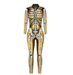 Skeleton 3D Digital Printing Women's Halloween Jumpsuit