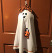 Halloween Ghost Door Wreath House Decoration