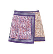 Women's High Waist Skirt With Lens Inlay
