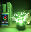 Halloween Bat 3d Night Light Smart Alarm Clock Bluetooth Speaker