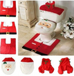 Merry Christmas Bathroom Curtain Santa Claus Toilet Seat Christmas Decorations