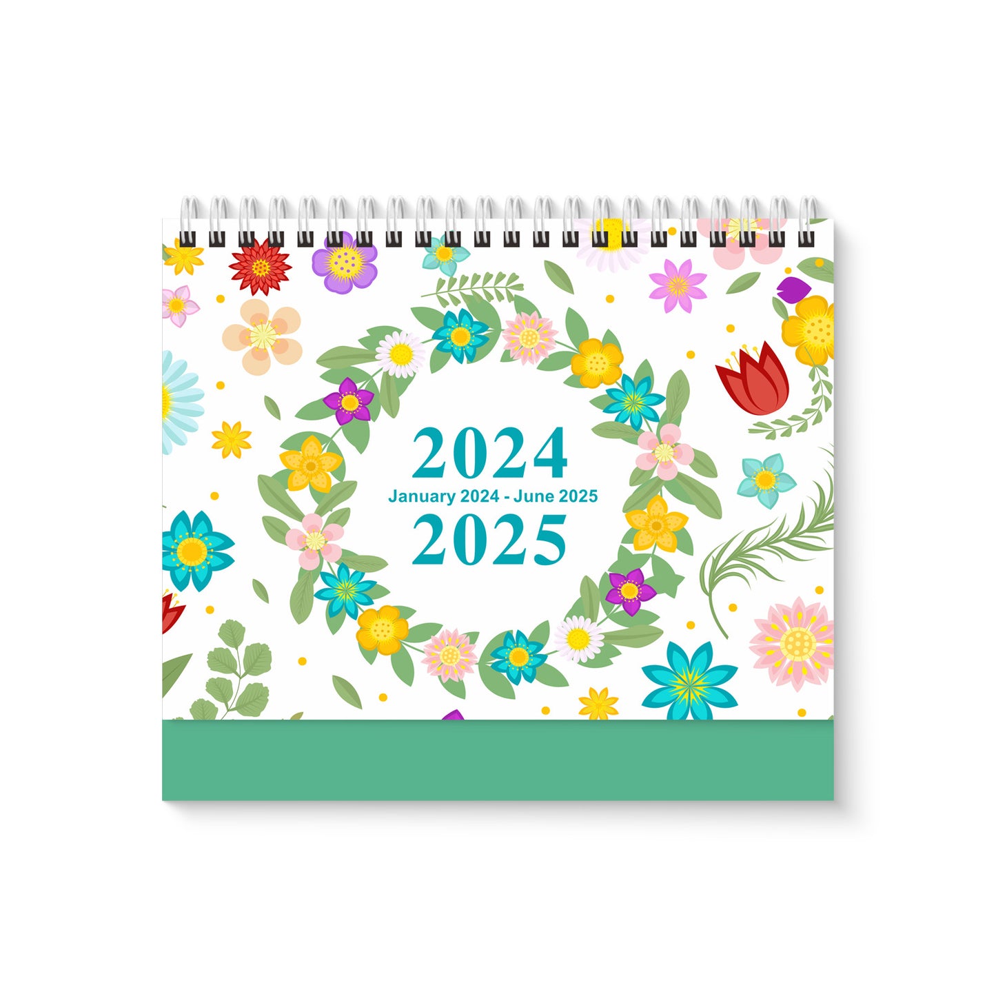 2024 English Creative Simple Desk Calendar
