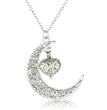Halloween multi-colored moon love necklace