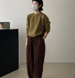 Retro Loose Profile Grandma's Pants Elastic